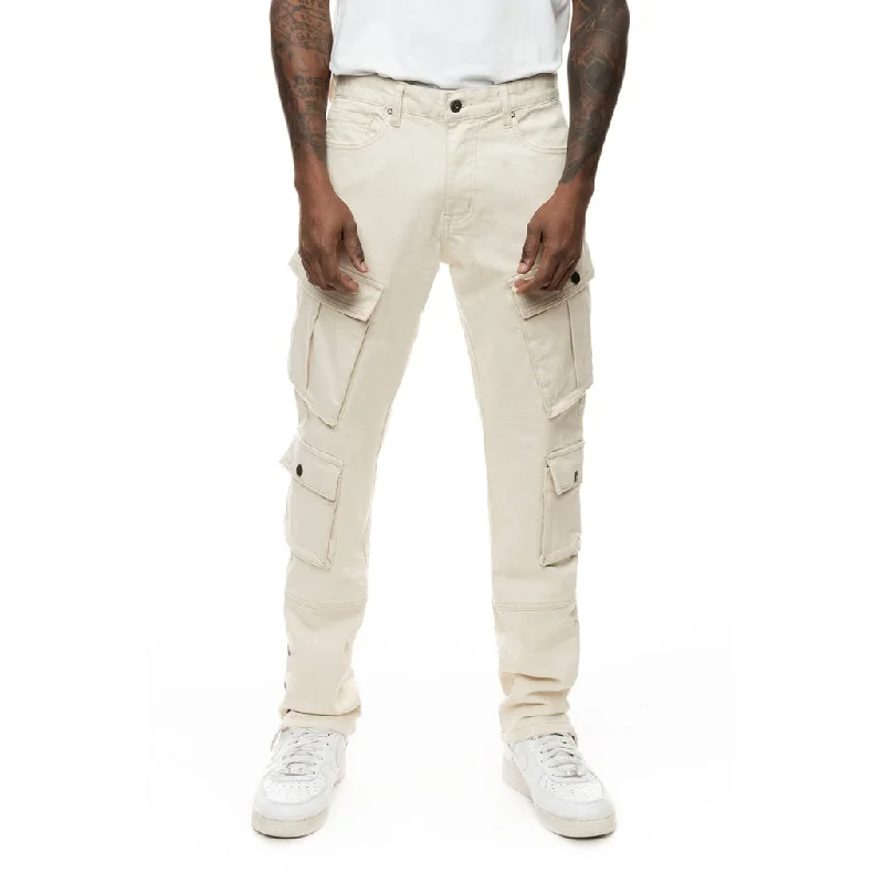 Quick Sale Lazy Utility Cargo Pants - Latte