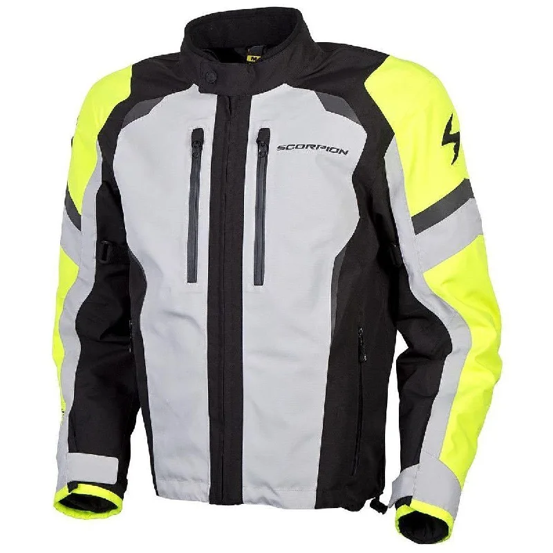 YEAR-End Sale Scorpion Optima Men's Hi-Viz Yellow Textile Jacket with Armor