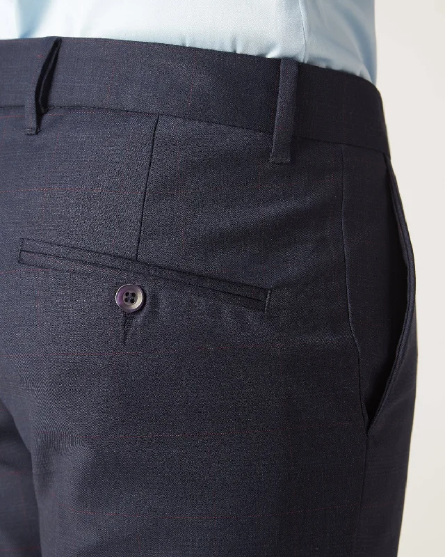 Shop and Save Premier Blended Wool Dress Pants - Navy