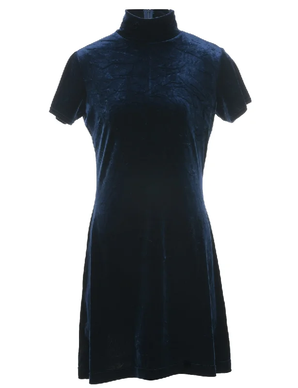 Sale Event Velvet Navy Evening Dress - M