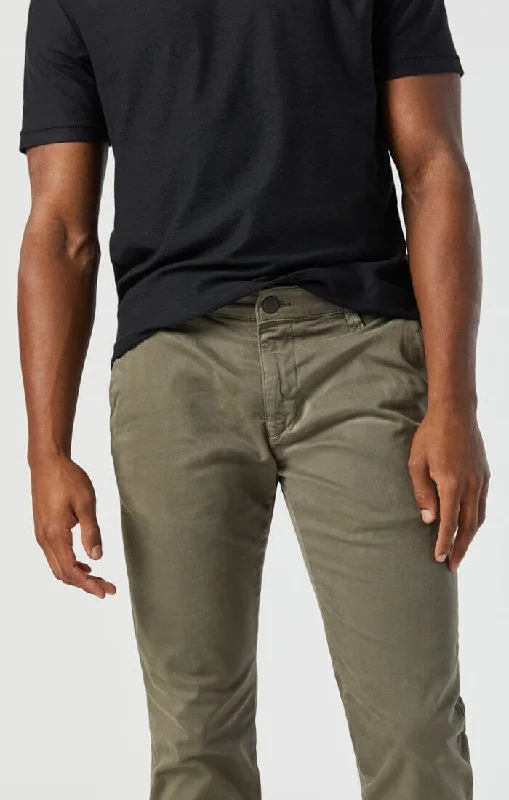 Weekend Savings Sensation JOHNNY SLIM LEG CHINO IN DUSTY OLIVE TWILL