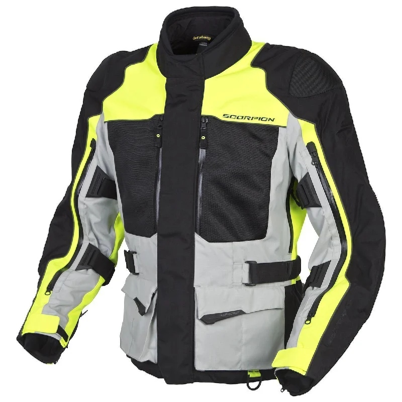 Blowout Deals Scorpion Yosemite XDR Men's Hi-Viz Yellow Textile Jacket with Armor