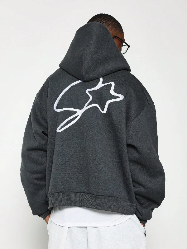 Early Access Regular Fit Overhead Hoodie With Back Embroidery