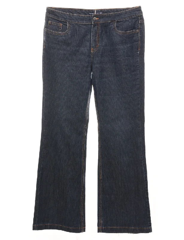 Huge Savings Tommy Hilfiger Flared Dark Wash Jeans - W36 L32