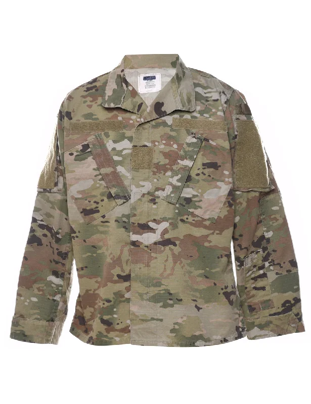 The Best Prices Woodland Camouflage Print U.S Army Military Jacket - M