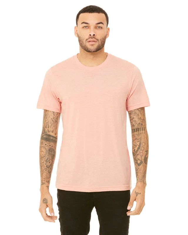 Stock Up and Save Bella+Canvas Unisex Heather CVC T-Shirt | Heather Peach