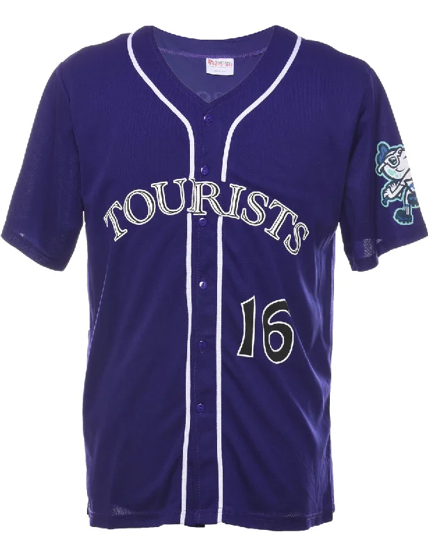 Mega Discount Tourists Purple Printed Jersey - M