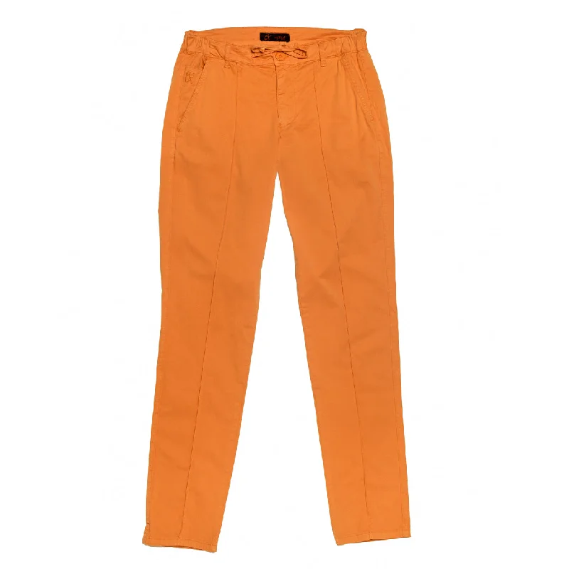 Limited Edition Chino Pants w/ Drawstring Waist - Creamsicle Orange
