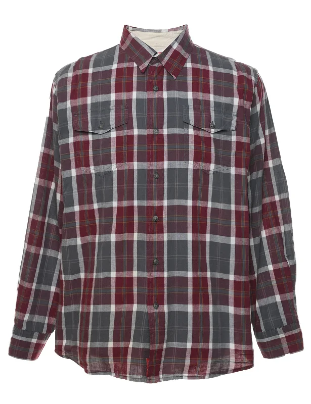 Closeout Sale Wrangler Checked Shirt - L