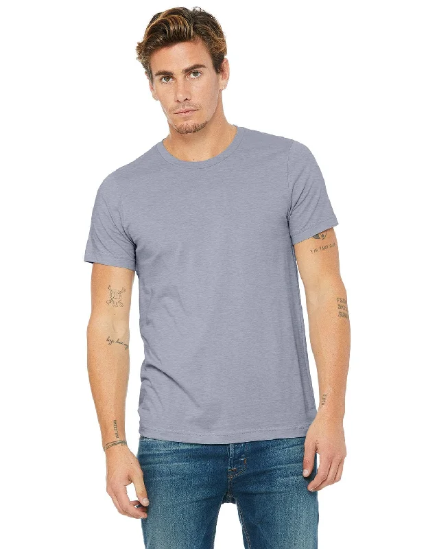 Super Savings Bella+Canvas Unisex Heather CVC T-Shirt | Heather Blue