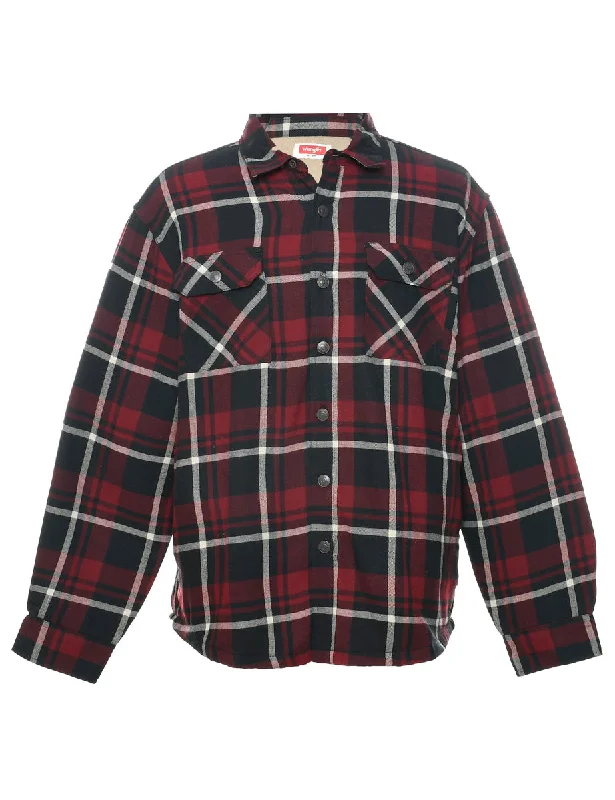 Blowout Deals Wrangler Plaid Shirt - L