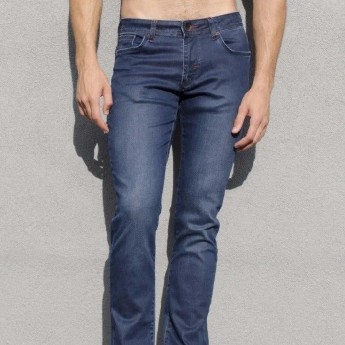 Big Discounts Dark Blue Slim Fit Jeans #12050
