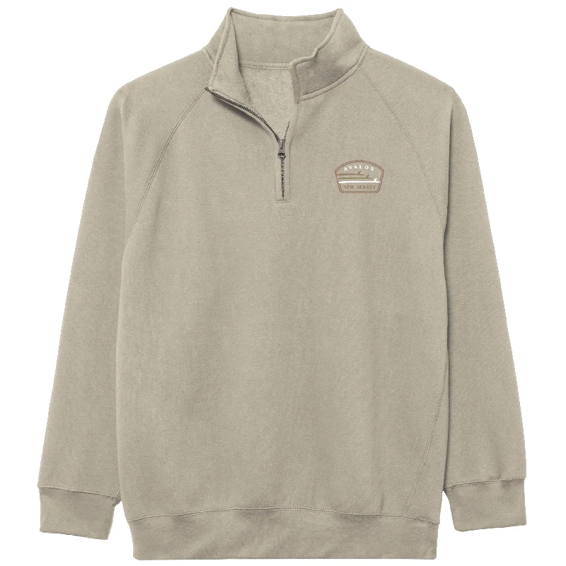 Quick Sale Men's Avalon Benchmark Quarter Zip - Oatmeal Heather