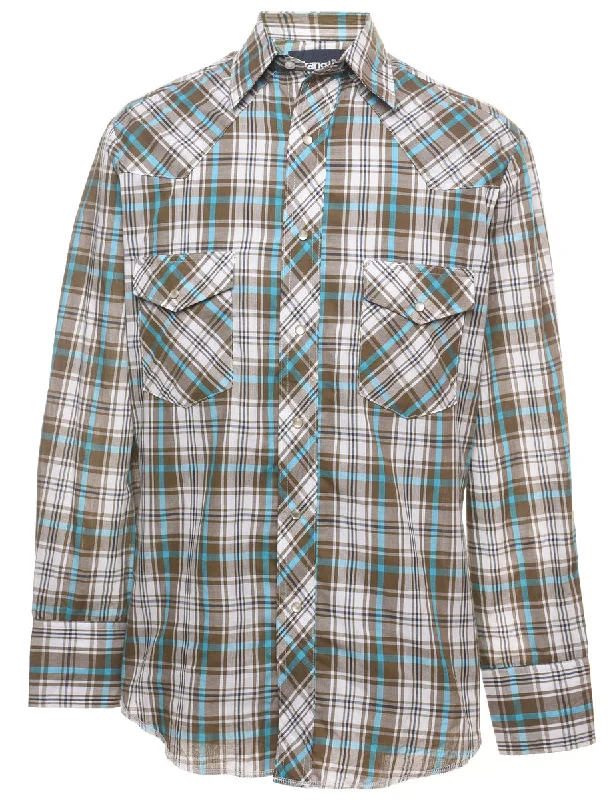 Deep Discounts Wrangler Checked Western Shirt - S