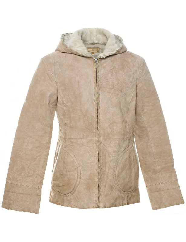 Hurry In Wilson Shearling Suede Jacket - S