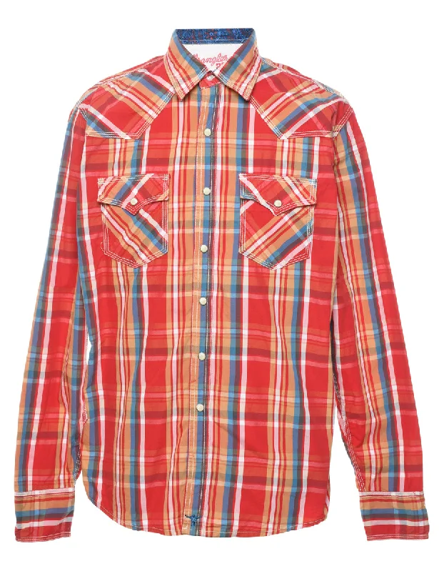 Daily Deals Wrangler Checked Western Shirt - M