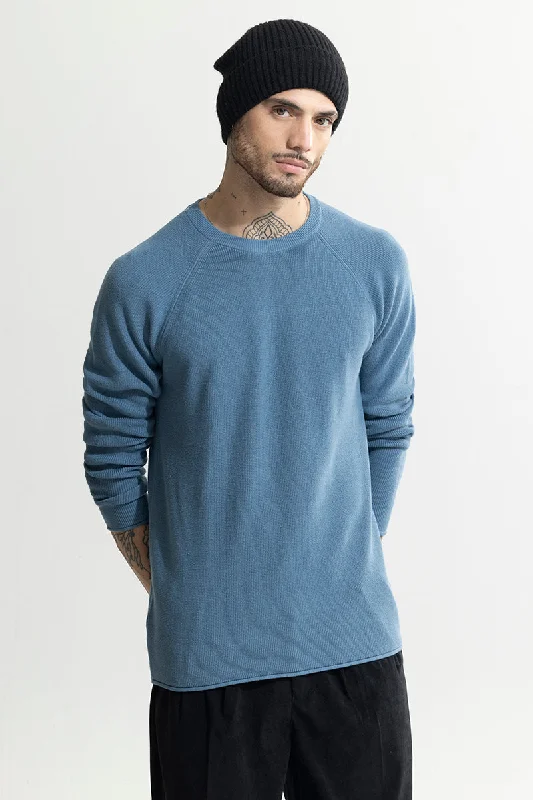 Act Now Knitline Blue Sweater