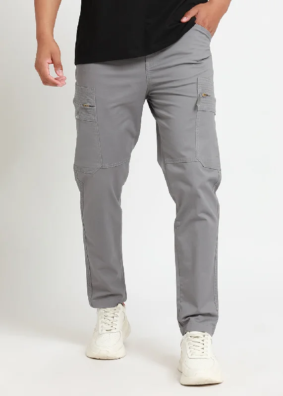 Flash Deals Grizzly Grey Zip Cargo Pants