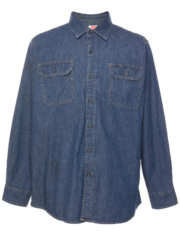 Today’s Deal Wrangler Medium Wash Denim Shirt - L
