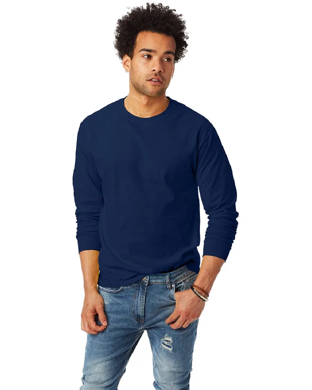 Instant Discount Hanes Tagless ComfortSoft Long Sleeve T-Shirt | Navy