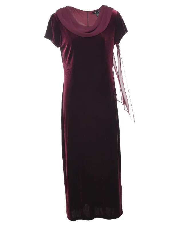 Fantastic Deals Velvet Winter Dress - S