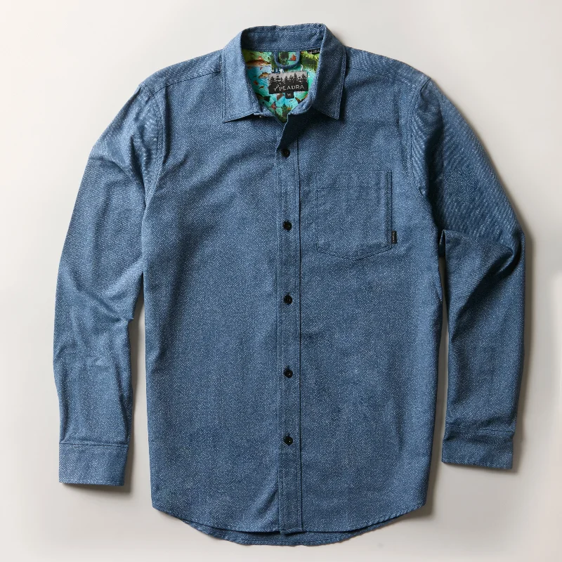 Fantastic Offers Men's Cascade Shirt - Biscayne Blue Twill