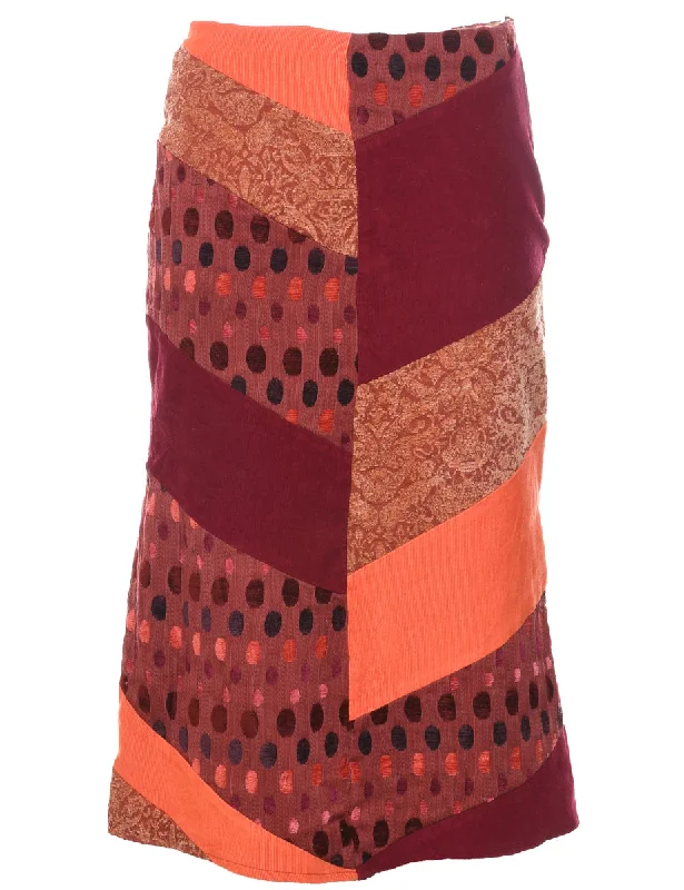 Lowest Rates Y2K Patchwork Midi Skirt - S
