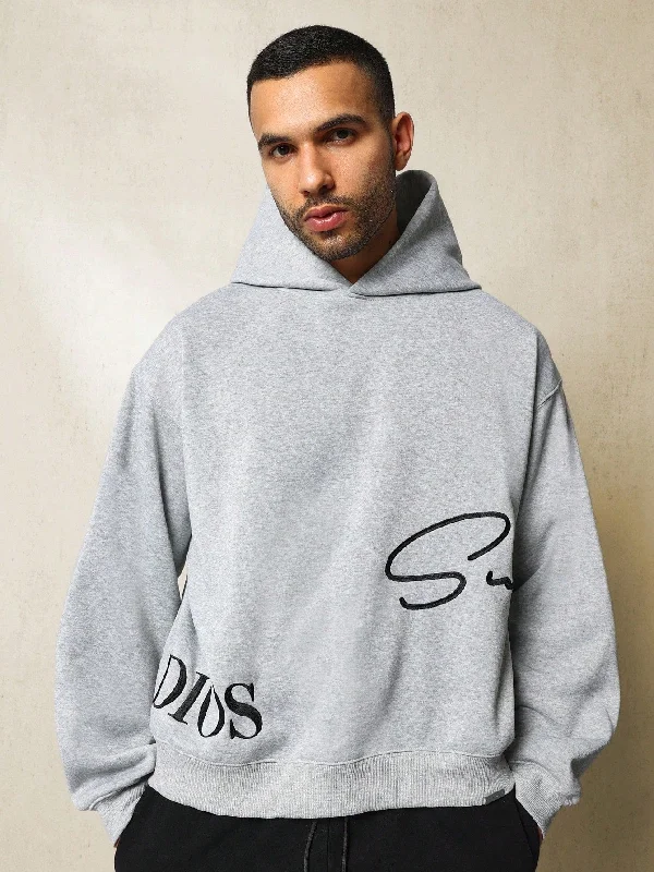 Big Savings Regular Fit Overhead Hoodie With Signature Embroidery
