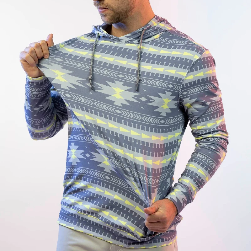 Online Only Aztec Gray – Performance Hoodie