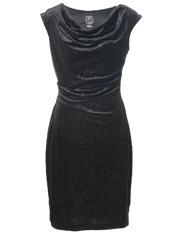 Clearance Items Velvet Sparkly Finish Evening Dress - S