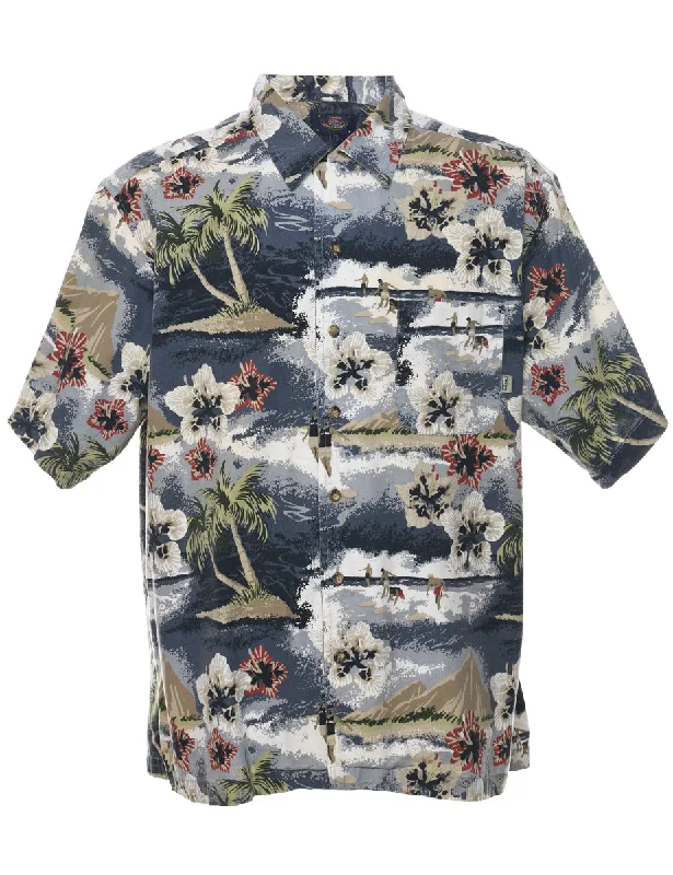 Your Weekend, Your Savings Tropical Print Hawaiian Shirt - L