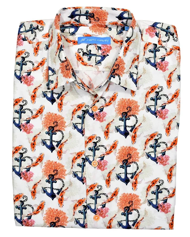 Lowest Price ZW128 Anchors Away Cotton Shirt