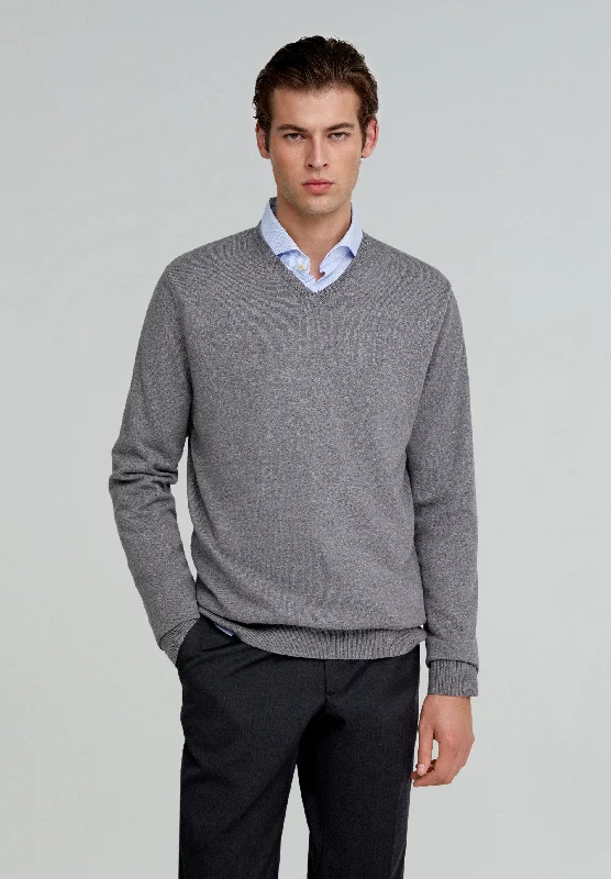 Reduced Prices V-NECK SWEATER WITH SKULL