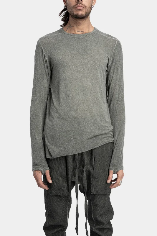 Best Seller Cashmere blend long sleeve T-Shirt, Army