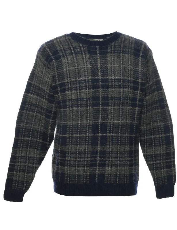 Online Only Wool Timberland Checked Jumper - M