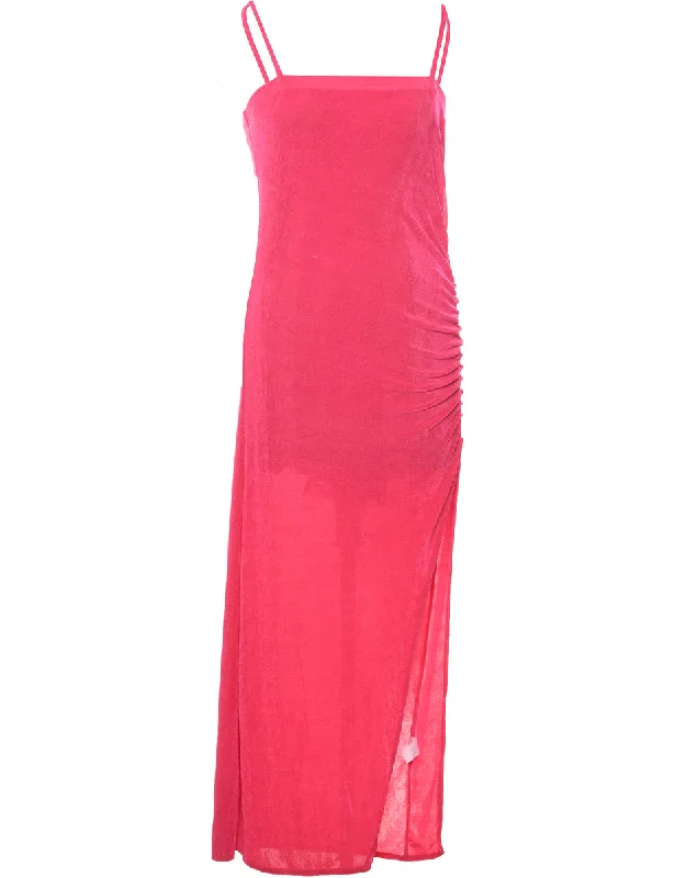 Massive Savings Y2K Pink Maxi Dress - XL