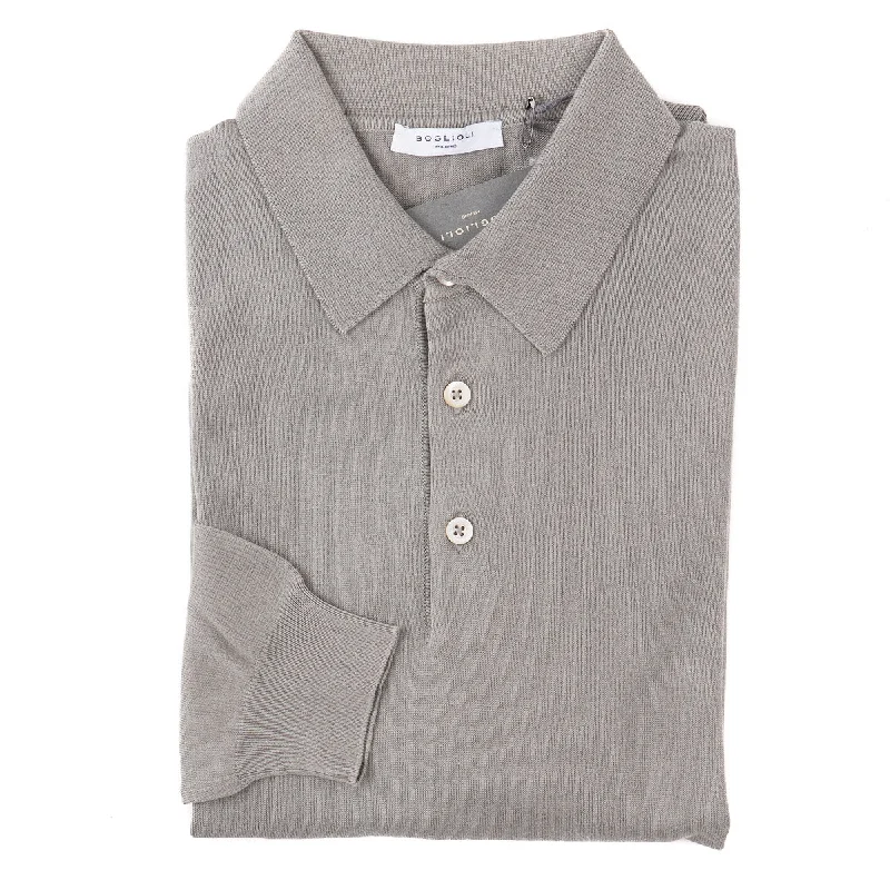 Early Bird Boglioli Soft-Knit Cotton Polo Sweater
