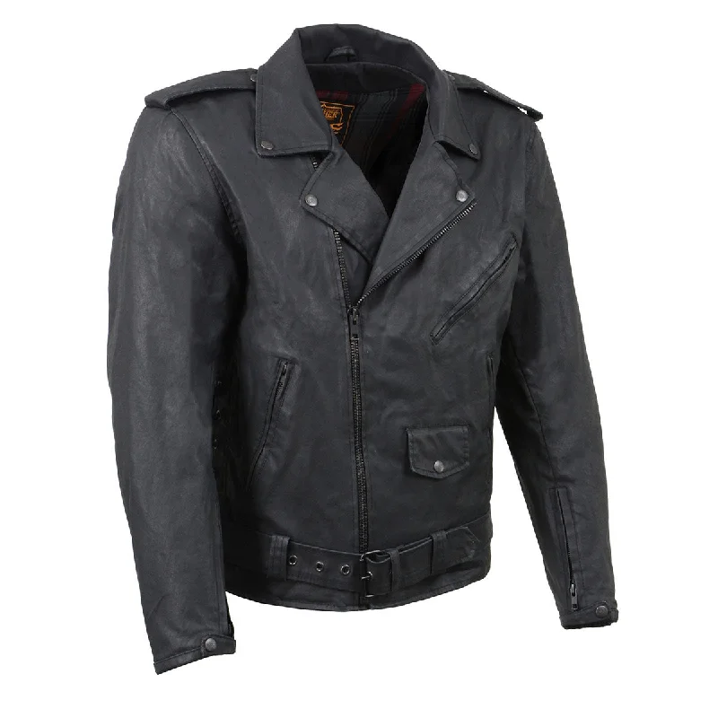 Limited Time Discount Milwaukee Leather MDM1020 Men's Black Classic 'Waxed' Motorcycle Denim Jacket with Armor Limited Time Discount Milwaukee Leather MDM1020 Men's Black Classic 'Waxed' Motorcycle Denim Jacket with Armor
