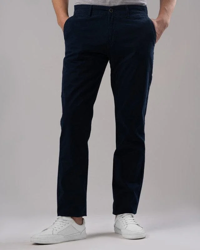 Special Price SLIM FIT CHINO TROUSERS  - NAVY
