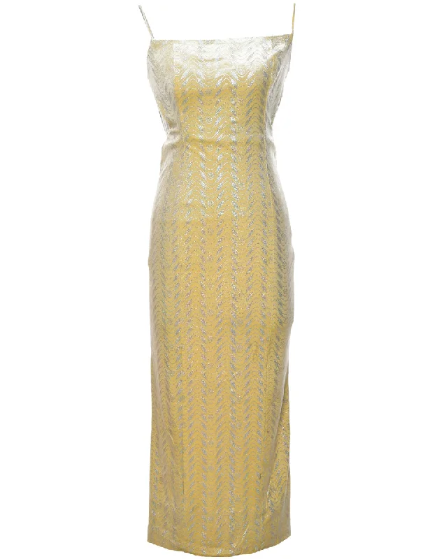 Crazy Savings Velvet Sparkly Finish Evening Dress - XS