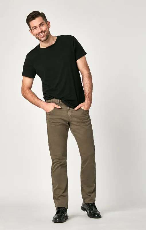 Weekend Offers That Please MATT RELAXED STRAIGHT LEG IN DUSTY OLIVE TWILL