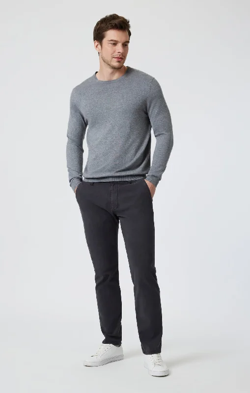 Special Buy MILTON SLIM STRAIGHT CHINO IN ASH LUXE TWILL