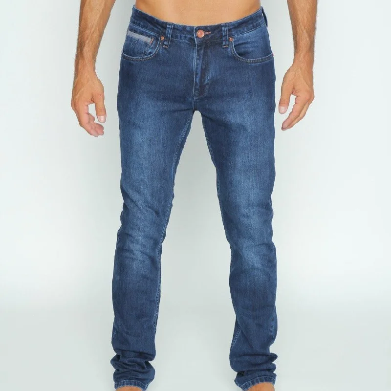 Reduced Prices Slim Fit Blue Jeans #EIG-32