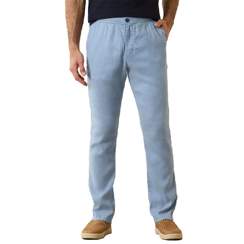 Weekend Bargains to Celebrate Tommy Bahama Beach Coast Linen Blend Pull On Pants - Port Side Blue