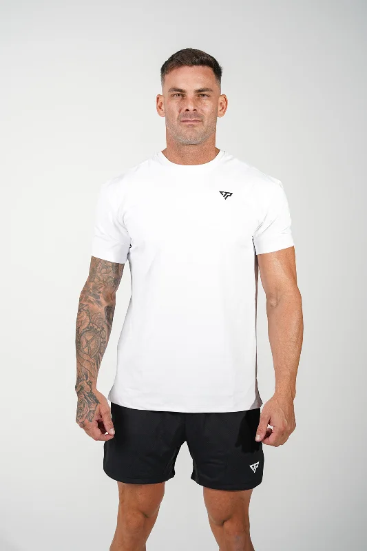 Limited Time Offer KTP MEN'S HI TECH DRY FIT TEE - WHITE