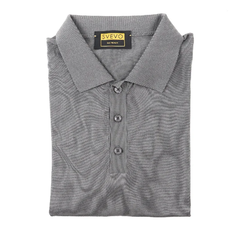 Half Price Svevo Superfine Silk Polo Sweater