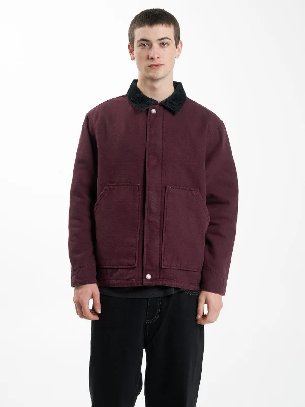 Price Drop Thrills Union Jacket - Wine