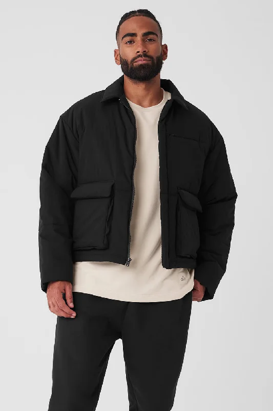 Weekend Savings Bonanza Voyage Utility Cargo Jacket - Black
