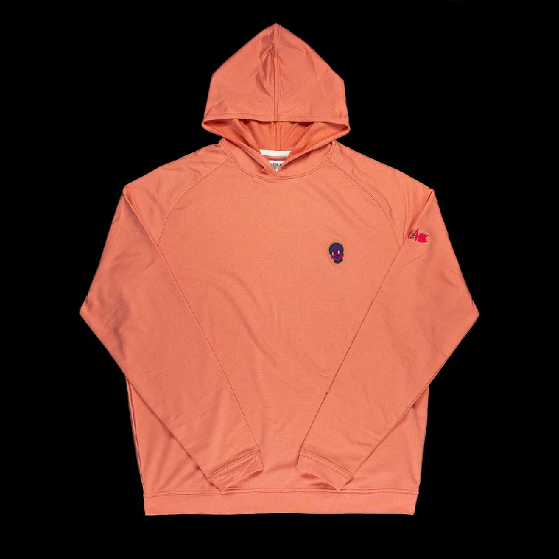 Extra Savings Defaced Skull Pine Hoodie