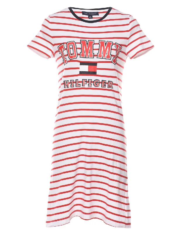 Year-End Deals Tommy Hilfiger Striped Jersey Dress - XS